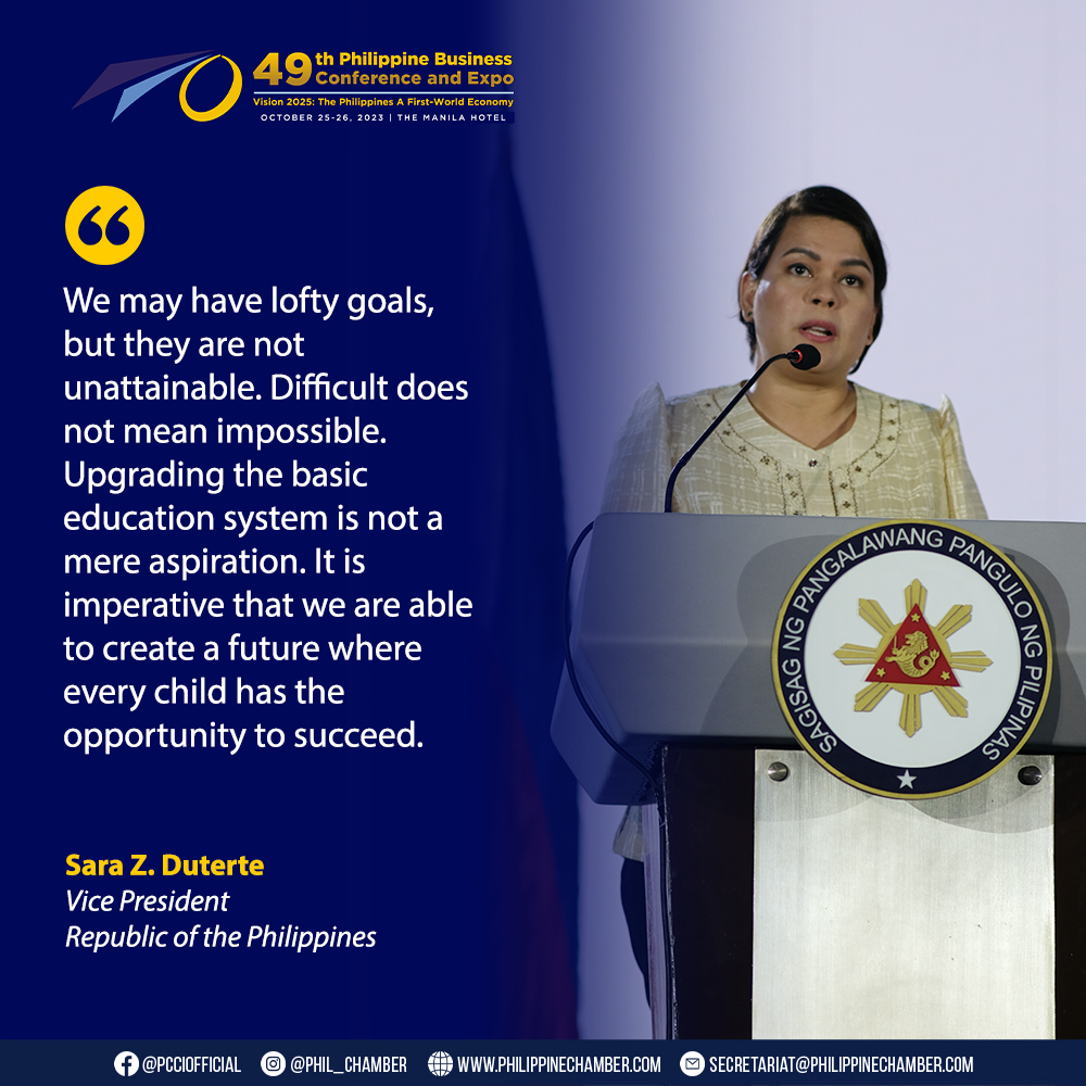 VP Duterte Urges Business Community to Enhance Employability of Senior High School&nbsp;Graduates